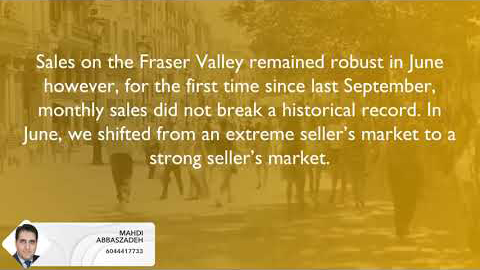 Monthly Market Update - Fraser Valley - 06 June 2021