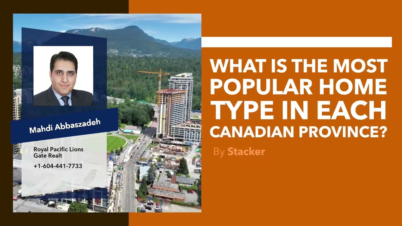 What is the most popular home type in each Canadian province - 21 Oct 2022