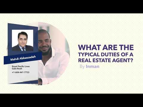 What are the typical duties of a Real Estate agent - 28 Oct 2022